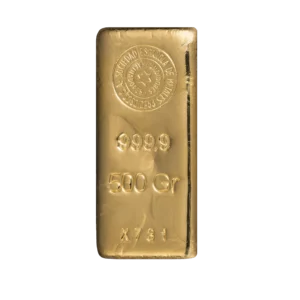 ORO FINO 999,9 LINGOTE 500 GR.