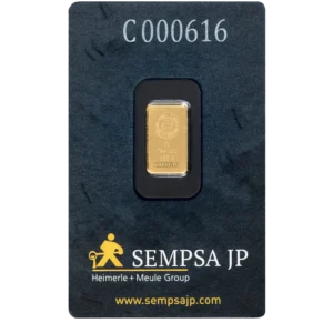 ORO FINO 999,9 LINGOTE 5 GR. BLISTER