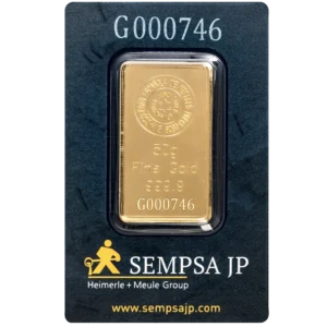 ORO FINO 999,9 LINGOTE 50 GR. BLISTER