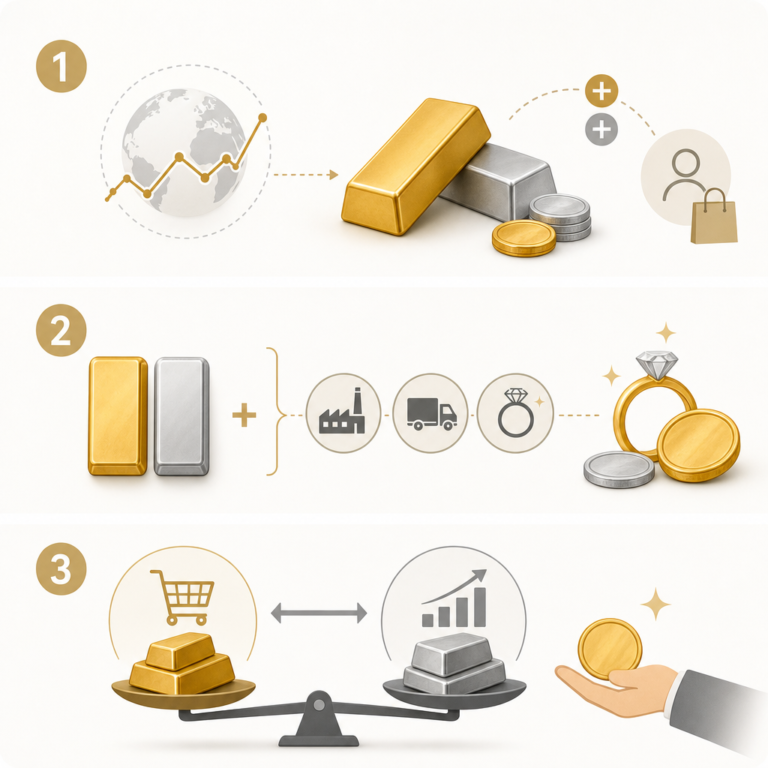 Descubre el arte de invertir en oro y plata: claves del precio real
