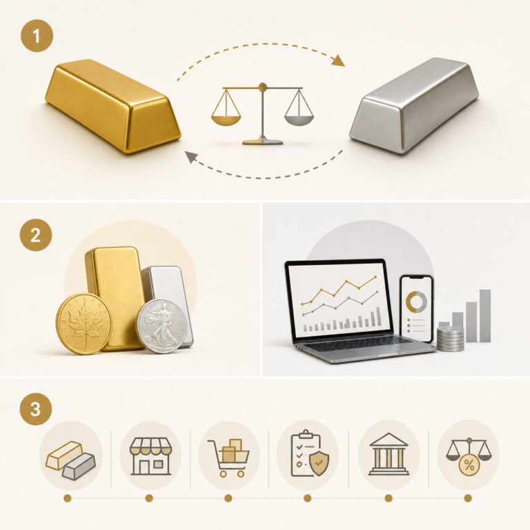 Maximiza tus inversiones en oro y plata conociendo el spread de compra-venta